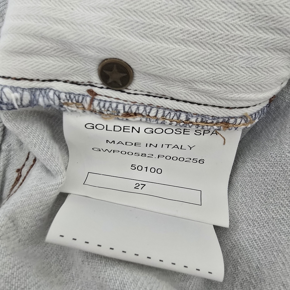 Golden Goose Brooke Boyfriend Bleached Jeans Size 27 - Picture 6 of 11